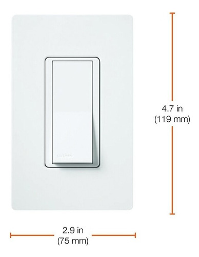 Switch Apagador De 3 Vías Lutron Ca-3ps-whs Sin Placa
