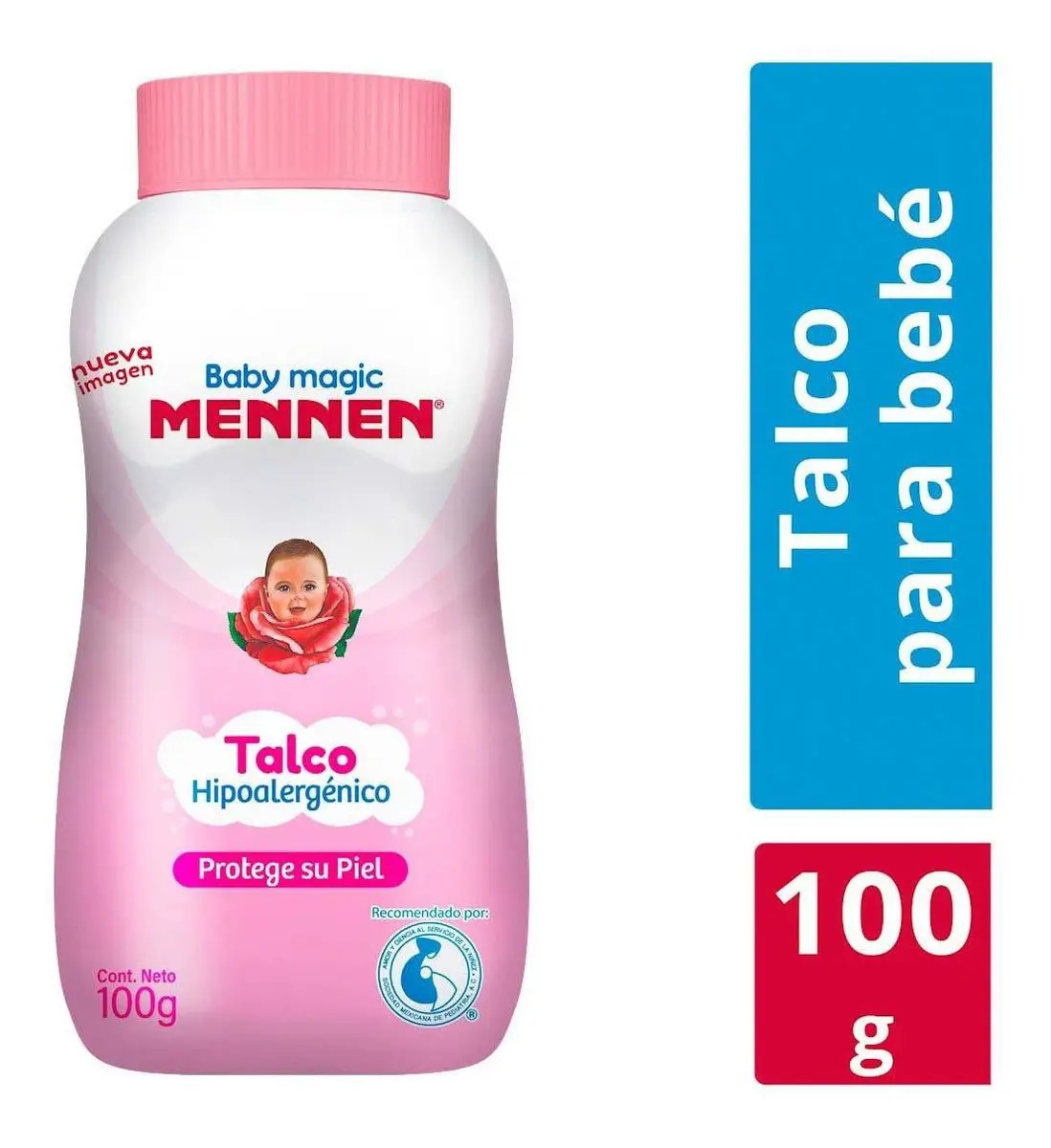Talco para Bebés Mennen Baby Magic Rosa 100g