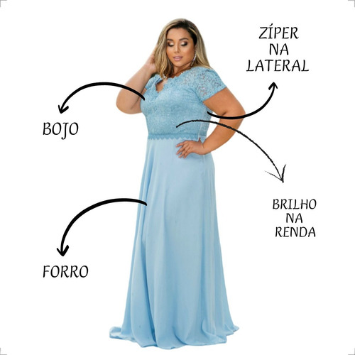 Vestidos Femininos Evangelicos Plus Size Bege Nude Madrinha