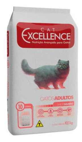 Ração Cat Excellence Salmão Para Gatos Adultos 10,1kg