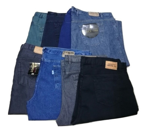 Jeans Clásico Talles Especiales T 62 Al 70 