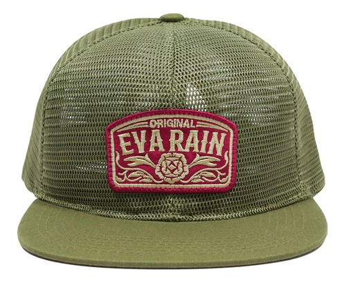 Gorra Snapback Lisa Surf Mesh Negro Fury Club Eva Rain®