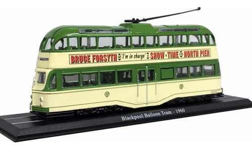 Miniatura Bonde Blackpool Ballon Tram 1960 - Atlas 1/76