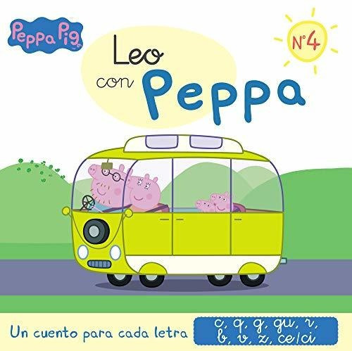 Un Cuento Para Cada Letra: C, Q, G, Gu, R (sonido Suave), B, V, Z, Ce-ci (leo Con Peppa Pig 4), De Hasbro. Editorial Beascoa, Tapa Blanda En Español