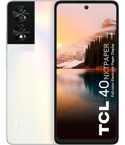 Smartphones Tcl 40 Nxtpaper Dual Sim 256 Gb Blanco 16 Gb Ram Reconocimiento Facial Cámara Elegante Batería De 5010 Mah Opalescent
