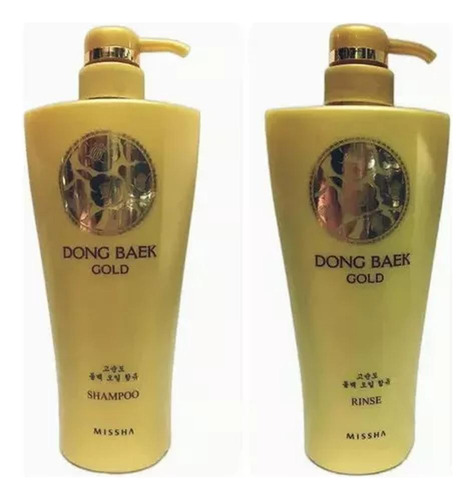 Kit Missha Shampoo E Condicionador Dong Baek Gold - 500ml