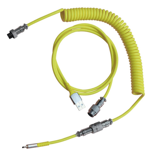 Coiled Type C Cable Usb Split Coiling Spring Sprial Cable