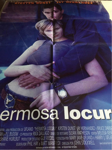 Poster Hermosa Locura Kirsten Dunst Orig 2001