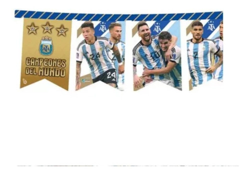 Banderin Mundial Selección Argentina Linea Afa