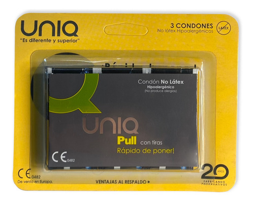 Condón Libre De Látex Uniq Pull - Unidad a $4633