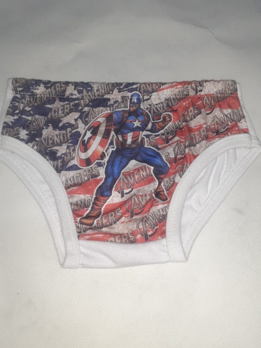Slip Chicos, Estampados, Personajes, Talles 2 Al 12,x Docena