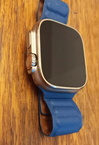Reloj Smartwatch En Su C Con 2 Mallas Una Imantada, Batería Blanca Ondulado Naranja/azul Plata