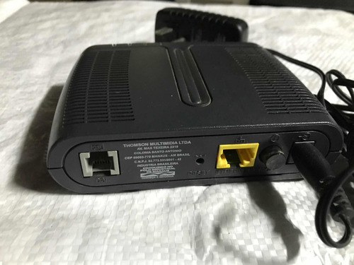 Modem Roteador Thomson Adsl Speed Touch 510 V6 C/fonte Liga Cor Grafite