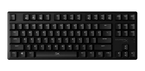 Imagen 2 de 5 de Teclado gamer HyperX Alloy Origins Core QWERTY Red inglés US color negro con luz RGB