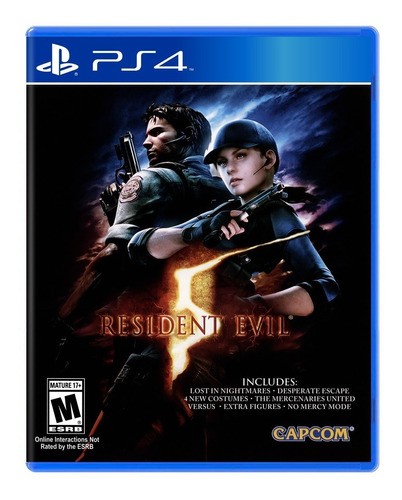 Resident Evil 5 Ps4 Mas Todos Los Dlc´s Playstation 4 Nuevo 