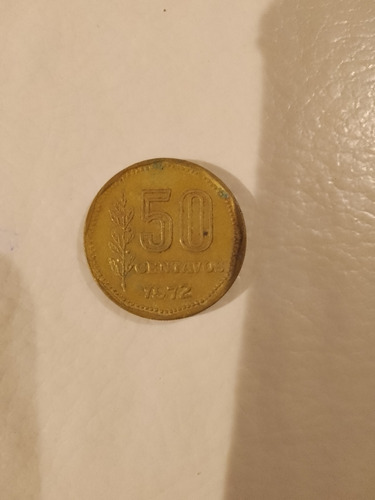 Moneda Antigua Argentina 50 Centavos 1972