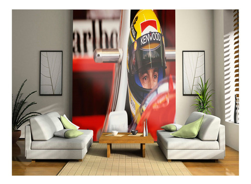 Papel De Parede Carro F1 Mclaren Mp 4/4 Senna 4m² Cxr133