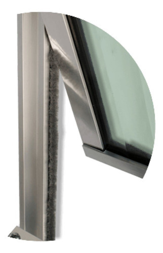 Ventana inclinable de aluminio de 40x40 cm con cristal boreal