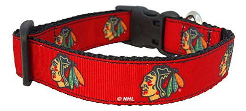 Nhl Unisex Nhl Chicago Blackhawks Dog Collar