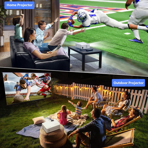 Proyector Con Wifi Y Bluetooth, Proyector De Películas Caser