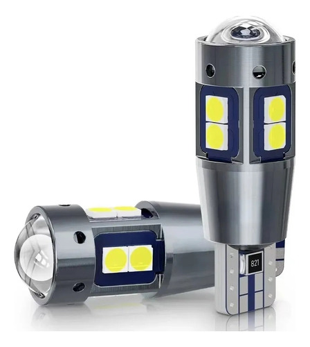  2 Ampolleta Led T10 Canbus Lupa 12v W5w 168 192