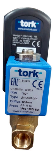Valvula Solenoide 1/4 Gp Con Timer Bob Intercambiable Tork