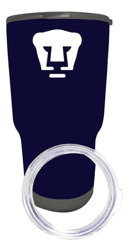 Termo Vaso Térmico Pumas Unam 30 Oz Logo Blanco Od77193 Color Azul