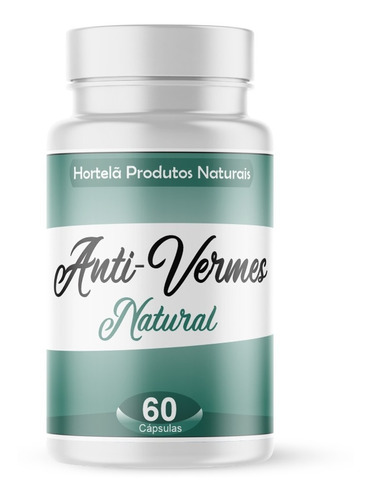 Anti Vermes 100% Puro 60 Cápsulas 500mg 1 Pote