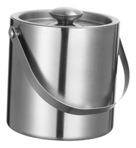 Cubo De Hielo De Aislamiento De Doble Pared Recipiente 2l