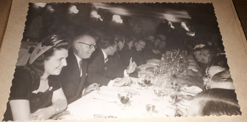 Antigua Foto Cena En Restaurante Automovil Club Argentino (Usado)