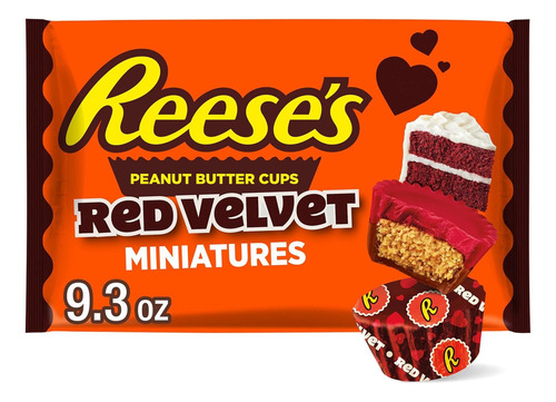 Chocolates Reese's Miniatures Red Velvet De 9.3 Onzas