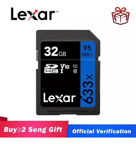 Lançamento 4 Cartões Sd 32gb Lexar Original 95mb/s F/grátis