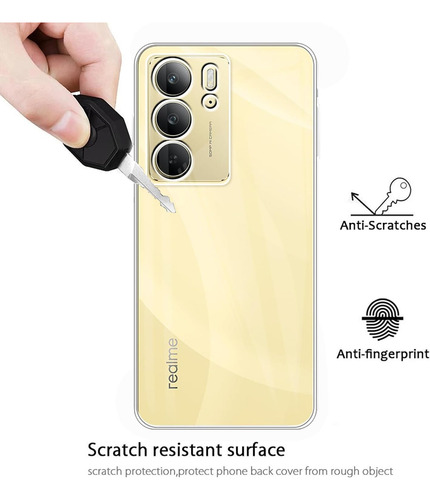 Funda Silicona Tpu Suave Carcasa Para Realme C75 4g+mica Transparente Realme C75 4g/realme 14x 5g
