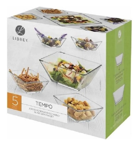 Juego De Ensaladera Tempo Con 4 Tazones