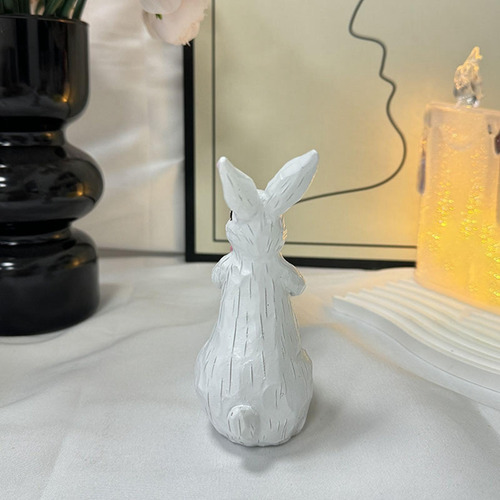3 Estatuas De Conejo, Decoraciones De Pascua, Figuritas De