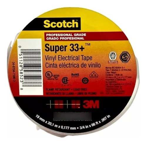 Cinta Aisladora Scotch Super 33+