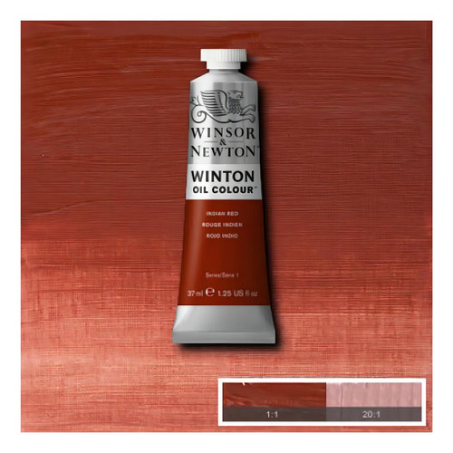 Pintura Oleo Winsor & Newton Winton 37ml Colores A Escoger Color Indian Red - Rojo Indio No 23