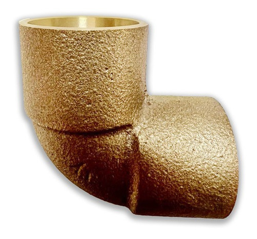 Codo Bronce Colorado Para Soldar Con Plata 25 Mm