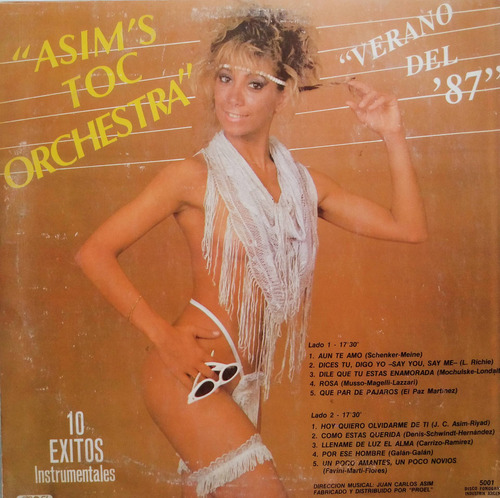 Asim's Toc Orchestra - Verano Del 87 Lp (Usado)