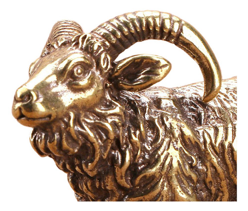 Escultura De Cabra De Latón, Oveja En Miniatura,