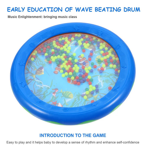 15c Wave Drum Toy Drum Surf Drum Instrumento Musical