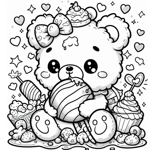 Libro Digital Pdf Para Colorear Cute 46 Diseños