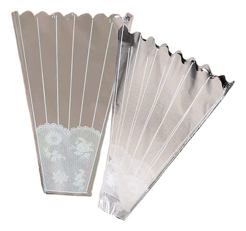 100 Fundas De Celofán Para Ramo De Flores, 8cmx28cmx40cm