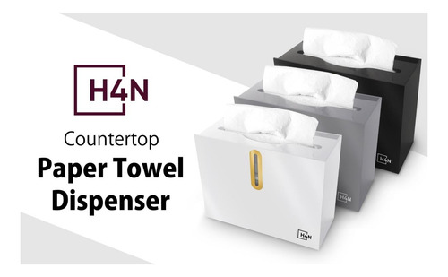 Dispensador De Toallas De Papel Para Encimera, Soporte Para Blanco.