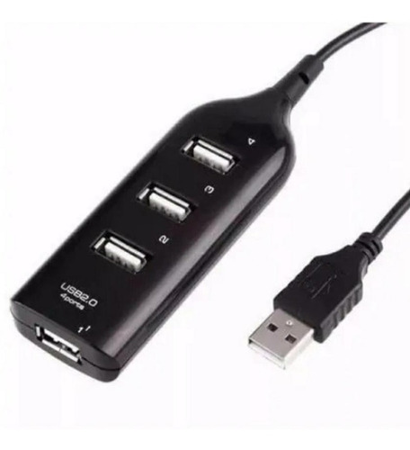 Imagem 4 de 7 de Carregador Adaptador Usb 4 Portas Hub Extensor Ampliador Usb