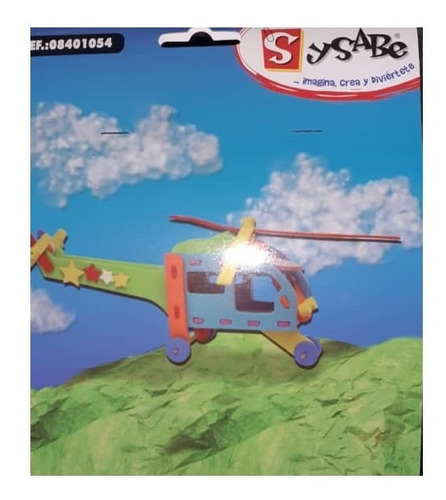 Juego Didactico Para Niños Helicoptero Sysabe 2 Unidades