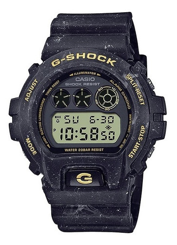 Reloj Casio G-shock Ocean Dw6900ws1 Wave Hombre Original Color de la correa Negro Color del bisel Negro Color del fondo Negro