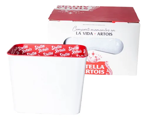 comprar Frapera Hielera Balde Stella Artois Cerveza Blanca Estampada