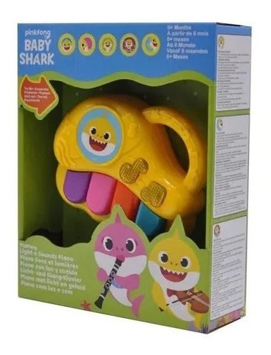 Baby Shark Pianito Infantil Con Luz Y Sonido 