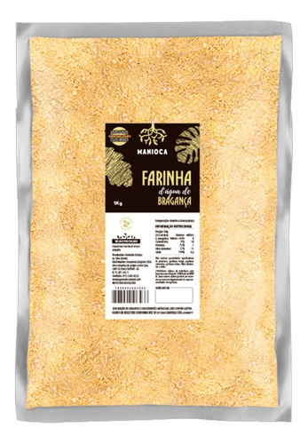 Farinha D'água De Bragança 1kg Natural Sem Glúten Manioca